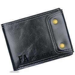 Aokizkdzsw Personalisierte Brieftasche für Männer, benutzerdefinierte gravierte Ledergeldbörsen mit Namen, Geschenke für Papa Hombre Ehemann Sohn. von Aokizkdzsw