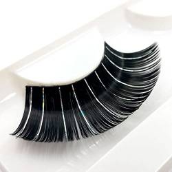 Wimpern Lashes Künstliche Lashes 3D-Farbwimpern, die Bühnen-Make-up-Wimpern modellieren, natürliche, dichte Wimpernfarbe, übertriebene Weihnachts-3-D-Farbe Selbstklebende Wimpern Lash (H, One Size) von Aoklidil