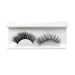 Wimpern Lashes Künstliche Lashes Fluoreszierende Farbwimpern Fluoreszierende falsche Wimpern Europäische und amerikanische Wimpern falsche Wimpern Farbwimpern Weihnachtswimpern (White, One Size) von Aoklidil