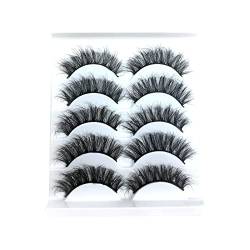 Wimpern Lashes Künstliche Lashes Mink Style Luxury Multipack Lashes Wispy Lashes Volume Eyelashes 8D Eye 10 Faux False Dramatic Pack Nerzwimpern Augenpaare Falsche Wimpern Lash (B, One Size) von Aoklidil