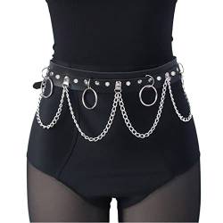 Aoleytech damen punk gürtel gothic gürtel gothic taillengürtel kettengürtel für damen punk kettengürtel von Aoleytech