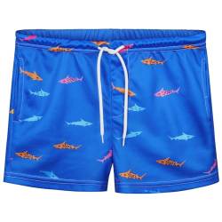 Aomig Badehose Jungen Sommer Badeshorts Kinder, Schnelltrocknend, Lustig Bedruckte Boardshorts für Kinder, Resort Swim Shorts mit Taschen und Verstellbarem Kordelzug(10 Yards) von Aomig