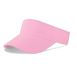 Aomig Visor Cap, Mode Schirmmütze Herren und Damen, Atmungsaktiv und Schweißabsorbierend Sommerkappe Kappe mit Sonnenvisier, Sonnenschutz Schirmcap für Outdoor Golf Baseball Tennis (Rosa) von Aomig