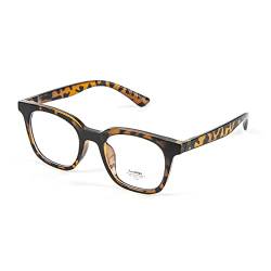 Aoomiga Brille gegen blaues Licht für Damen und Herren, ultraleicht, TR90, Ruhebrille gegen Ermüdung der Augen, M7 braun bringiert, Taille unique adulte von Aoomiga