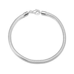 Aotiwe Armbänder, Trauzeugin Armband Schlangenkette Armband Damen Freundschaft Silber 925 Silber 18cm von Aotiwe