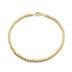 Aotiwe Armband Gold Frauen, Bridesmaid Armband Perlenkette Süße Armbänder 925 Silber 20cm Hochzeitstag Geschenke für Frauen von Aotiwe