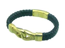 Aotiwe Armband Set, Armband Gold Vintage Totems Mens Bracelet Pu Leder 22.5cm Beste Freundin Geschenke von Aotiwe