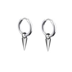 Aotiwe Earrings for Women, Ohringe Silber mit Kegelanhänger Silber Edelstahl 27mm Lustige Geschenke von Aotiwe