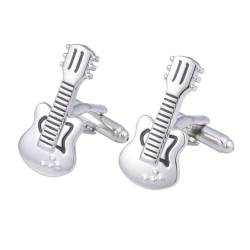 Aotiwe Manschettenknöpfe Vintage, Cufflinks Men Set Geige Silber Manschettenknopf aus Messing von Aotiwe