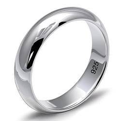 Aotiwe Zarter Ring, Eheringe In Silber Glatt Einfach 925 Silber Größe 66 (21.0) Vater Geschenk von Aotiwe