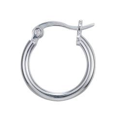 Creolen Silber, Hoop Earrings Silver 925 Kreis Böhmische Ohrringe 18mm 925 Silber Geschenk Hochzeit von Aotiwe