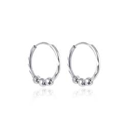 Hoop Earrings For Women, Hoops Ohrringe Silber Geometrie Creolen Silber 925 Trachten Schmuck für Damen von Aotiwe