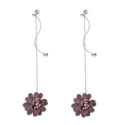 Statement Ohrringe, Ohrringe Boho Blume Statement Ohrringe Silber 925 Silber Freundin Geschenk von Aotiwe