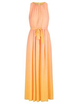 ApartFashion Damen Chiffonkleid Kleid, Apricot-multicolor, 38 EU von ApartFashion