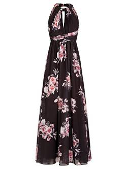 ApartFashion Damen Kleid Lässiges Abendkleid, schwarz Multicolor, Normal von ApartFashion