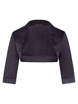 ApartFashion Damen Satin-Bolero Pullover, Navy, Normal von ApartFashion