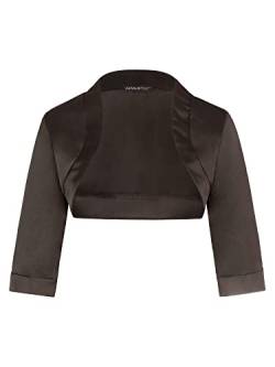 ApartFashion Damen Satin-bolero Pullover, Schwarz, S EU von ApartFashion