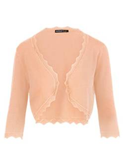 ApartFashion Damen Strickbolero Pullover, Apricot, Normal von ApartFashion