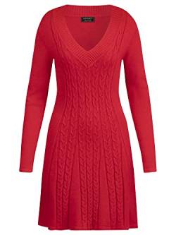 ApartFashion Damen Strickkleid Dress, Rot, 42 EU von ApartFashion