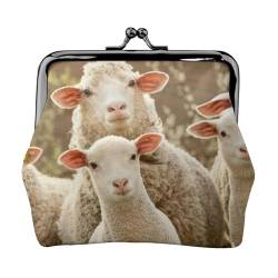 Sheep and Lambs Damen Mini Münzbörse Leder Geldbörse Tasche für den täglichen Gebrauch und Geschenke von Apbdffjnf