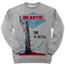 ApeWear Beastie Boys - Time to Get Ill/Sweatshirt Pullover/Herren Men/Grau Grey (2XL) von ApeWear