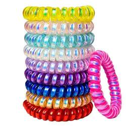 Aport Presents Multicolour-Spirale-Haar-Krawatten-Gummi-Telefondraht-Elastische Band Für Mädchen Und Frauen -10 Stück #Sr-1313#Aport-1313 von Aport Home