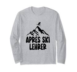 Apres Ski Lehrer Hüttengaudi Outfit Damen Herren Skifahren Langarmshirt von Apres Ski Party Outfits Gadgets Après Ski Lehrer