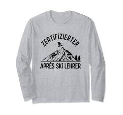 Zertifizierter Apres Ski Lehrer Kleidung Ski Party Skifahren Langarmshirt von Apres Ski Party Outfits Gadgets Après Ski Lehrer