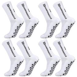 Apricitie 4 Paare Fußball Socken Männer, Fußballsocken Sportsocken Fussball Socken Anti Rutsch Grip Fußball Socken für Herren von Apricitie