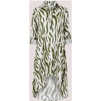 Apricot Minikleid mit Zebra-Muster, asymmetrisch von Apricot