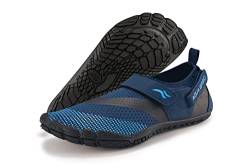 Aqua Speed AGAMO modische Aqua Schuhe + Mesh Beutel | Profilsohle | Agamu - Navy/schwarz/hellblau | Gr.: 42 von Aqua Speed