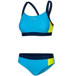 Aqua Speed Damen Set Sport Bikini | Two Piece Swimsuit | Zweiteilige Badebekleidung | Bikinis for Women Girls | Beachwear | Schwimmbekleidung Mädchen | Hellblau-Gelb, Gr. 34 | Naomi von Aqua Speed