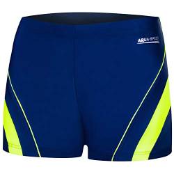 Aqua Speed Herren Boxer Badehose + gratis eBook | Enge UV Schwimmhose | Kurze Badepants | Sport Badebekleidung | Dennis, Gr. XL, 01 Navy Green von Aqua Speed