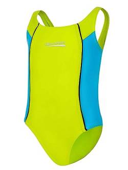 Aqua Speed Mädchen Badeanzüge | Badebekleidung UV | Mädcheneinteiler | einteiliger Badeanzug | Swimwear Kids | Strand | Swimming Pool | Gr. 122 cm | hellgrün - Turquoise 82 | Luna von Aqua Speed