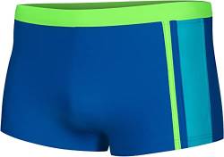 Aqua Speed Max Jungen Badehose | Schwimmhose | 110-152 cm | Modern UV-Schutz | Chlor resistent | Kordelzug 28. Blau/H.Grün/Turquoise - Max Gr. 110 von Aqua Speed