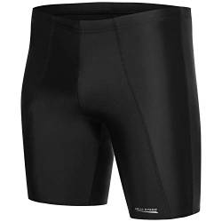 Aqua Speed Moderne Schwarze Badehosen für Männer eng + gratis eBook | Lange Schwimmhosen Herren | Schwimmen Trunks | Sport | Long, Gr. XXL, Black von Aqua Speed