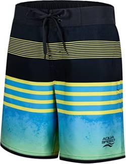 Aqua Speed Nolan Herren Badeshorts | Bermudashorts | Badehose | Strandhose | Schwimmhose, Farbe:Noland Grau/Grün/blau, Größe:L von Aqua Speed