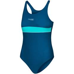 Aqua Speed Sport Badeanzug Mädchen Kinder 8/10 Jahre | Swimsuits One Piece blau türkis | Schwimmanzug Training | Swimming Suit Girls Kids | mit UV-Schutz | 28 Blue - turquois | Emily von Aqua Speed