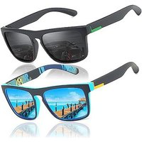AquaBreeze Fahrradbrille 2 Stück Sonnenbrille für Herren Damen Polarisierte/Radfahren, (2-St., Fahren Angeln Klettern Outdoor-Sportarten Strand Sonnenbrillen), langlebig, leicht und polarisiert sind von AquaBreeze