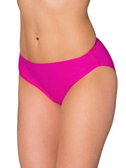 Aquarti Damen Bikini Hose mit mittelhohem Bund, Farbe: Pink, Größe: 44 von Aquarti