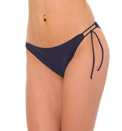 Aquarti Damen Bikinihose Seitlich Gebunden Bikinislip Brazilian Style, Farbe: Dunkelblau, Größe: 36 von Aquarti