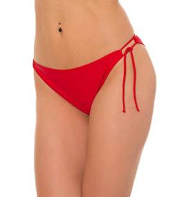 Aquarti Damen Bikinihose Seitlich Gebunden Bikinislip Brazilian Style, Farbe: Rot, Größe: 36 von Aquarti