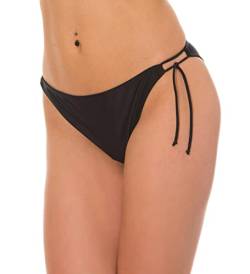 Aquarti Damen Bikinihose Seitlich Gebunden Bikinislip Brazilian Style, Farbe: Schwarz, Größe: 36 von Aquarti