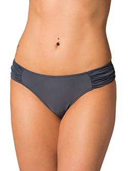 Aquarti Damen Bikinihose mit seitlichen Raffungen, Farbe: Graphit, Größe: 36 von Aquarti