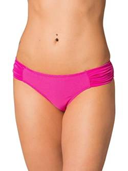 Aquarti Damen Bikinihose mit seitlichen Raffungen, Farbe: Pink, Größe: 40 von Aquarti
