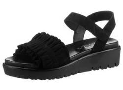 Plateausandaletten ARA "BILBAO" Gr. 41, schwarz Damen Schuhe Sandaletten von Ara