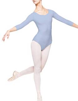 3/4 Kurzarm Damen Ballettanzug Klassischen Body, 2002 (XS, Himmelblau) von Arabesque