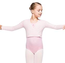 Arabesque Langarm Mädchen Ballettjacke Wickeljacke Bolero, 2005 (122/128, Rosa) von Arabesque