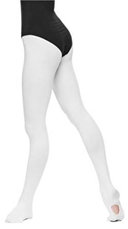 Arabesque Professionelle Damen Ballett Strumpfhose 3D Microfaser mit variablem Fuß 2015 (3 (164-170cm), Weiß) von Arabesque