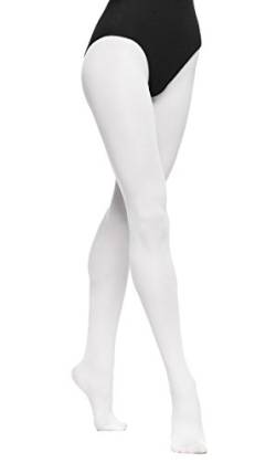 Arabesque Professionelle Damen Ballett Strumpfhose Ballettstrumpfhose 3D Microfaser ohne Naht 2014 (3 (164-170cm), Weiß) von Arabesque